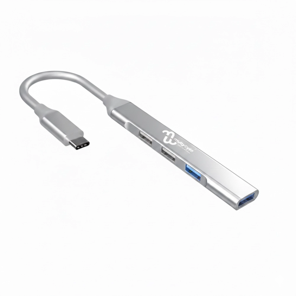 Multybyte Type C to 4 Port USB Hub 3.0 (Metal Body) CHS31 view 2